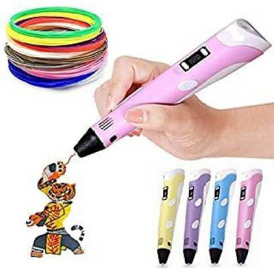 Pepstter 3D Printing Pen for Creative Work with LCD Display with 3 Colors PLA Filament 3D Printer Pen