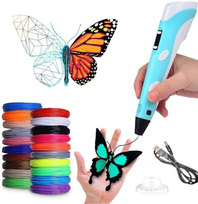 MY BABY LOVE A PERFECT CARE Combo set of 3D Pen, LCD Display with 10 Different-Colors 3D Printer Pen