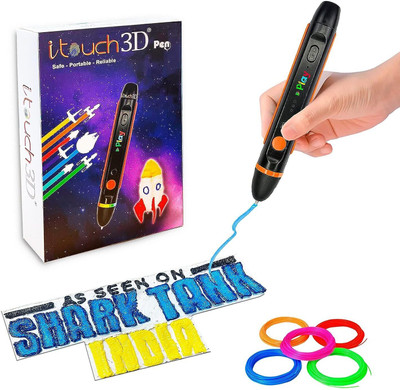 WOL3D ITouch play 3D Pen for 3D Drawing Art and Crafts Modeling with 5in 1PLA-5M 3D Printer Pen