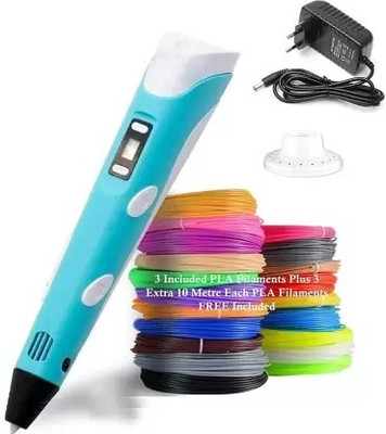 Ink spot 3D Printing Pen with LCD Display With 3 , 1.75 mm, 10 Metre Filament 3D Printer Pen