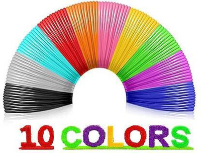 DENILZI Multicolor PLA Filament's for 3D Printing Pen & Printer,Modelling & DIY Craft_02 3D Printer Pen