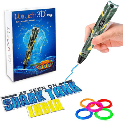 WOL3D Itouch Prime 3D Pen 2023 With 5IN1 5metre Filaments 3D Printer Pen