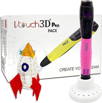 WOL3D Itouch Pace 3D Pen (Pink) for 3D Drawing; Art and Craft 3D Printer Pen