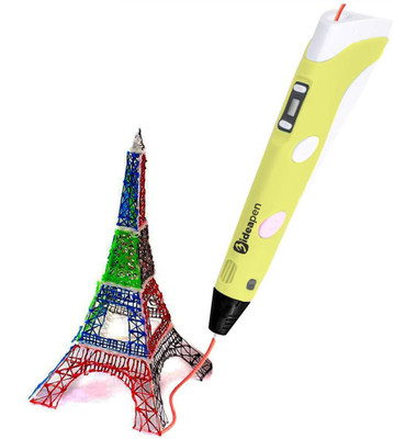 3IdeaTechnology 2023 Upgraded 3D Pen - Yellow = Smart & Intelligent Drawing doodler 3D Printer Pen