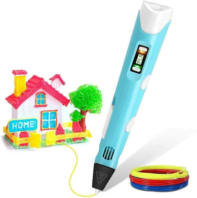 Aclipse 3D Pen for Kids, LCD Display with USB Cable, 3/10 Metre PLA Filament Refills 3D Printer Pen