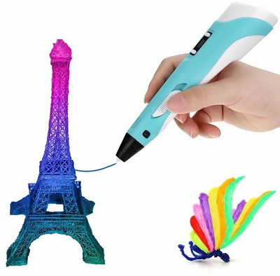 STROMBUCKS 3D Pen with Adapter| 3D Pen for Kids| 3D Pen with 3 * 1.75MM PLA Filaments 10m 3D Printer Pen