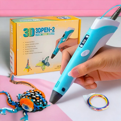 SARASI 3D Pen For Kids, Draw Your Dream, LCD Display, 3x1.75mm ABS/PLA Filament, 3D Printer Pen