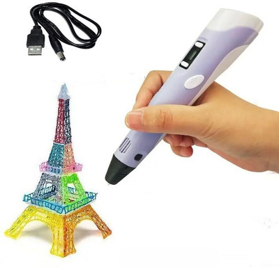 Da Novira 3D Printing Pen with USB Cable, LCD Display with Free Refill PLA Filaments_03 3D Printer Pen