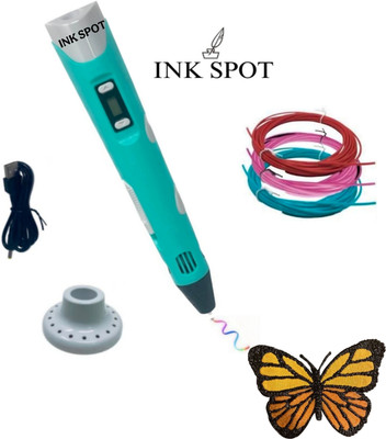 Ink spot 3D Printing Pen with LCD Display & FREE 3 ,1.75 mm, 10 Metre Each PLA Filament 3D Printer Pen