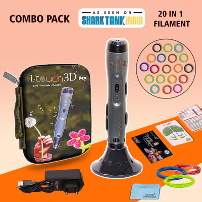 WOL3D ITouch 3D Pen 20 in 1-10m PLA with Carrying Case for Arts and Creative 3D Printer Pen