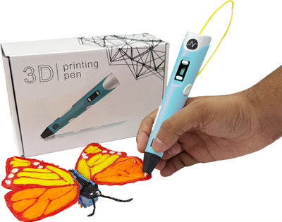 NFIL3D 3D Pen for Kids & Adults With 3PLA Filament Refill 5Mtr Each & Pen Holder Blue 3D Printer Pen