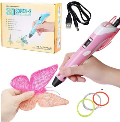 Aqunits 3D Printing Drawing Pen with 3 x 1.75mm ABS/PLA Filament for Creative Modelling 3D Printer Pen