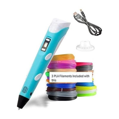 ZUNBELLA 3D Printing Pen with LCD Display & FREE 3*10 Metre Each PLA Filament Refills 3D Printer Pen