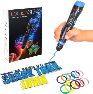 WOL3D ITouch plus 3D Blue Pen for 3D Drawing, Art and Crafts with (10 in 1) 5m 3D Printer Pen