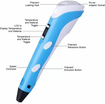 DABBU 3D Pen Blue 3D Printer Pen