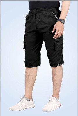 SHREE YAMUNA CREATION Solid Men Three Fourths