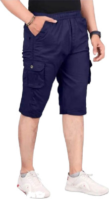 Tahiya Fashion Solid Men Three Fourths