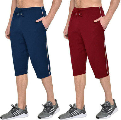 Stylcozy Solid Men Three Fourths