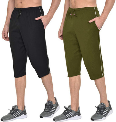Stylcozy Solid Men Three Fourths