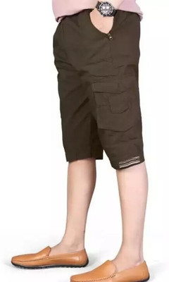 HARICREATION Solid Men Three Fourths