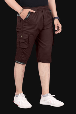 Ethnic Trove Solid Men Three Fourths