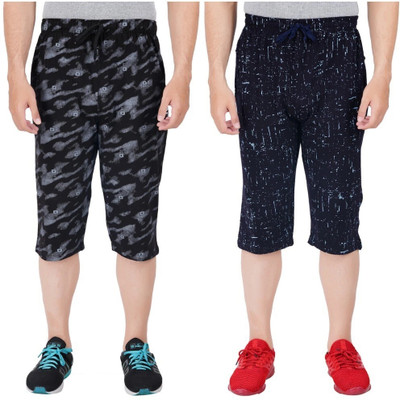 FEEL TRACK Printed Men Three Fourths