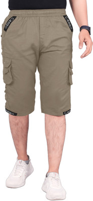 TJB Trends Solid Men Three Fourths