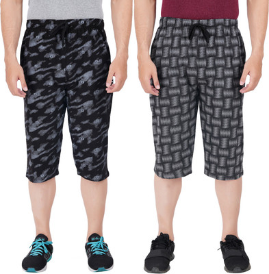 FEEL TRACK Printed Men Three Fourths