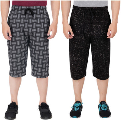 FEEL TRACK Printed Men Three Fourths