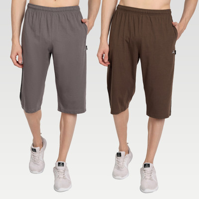 Zeffit Solid, Striped Men Three Fourths