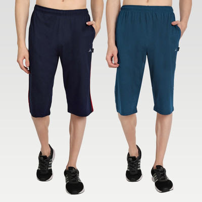 Zeffit Solid, Striped Men Three Fourths