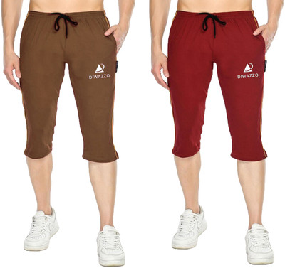 Diwazzo Striped Men Three Fourths