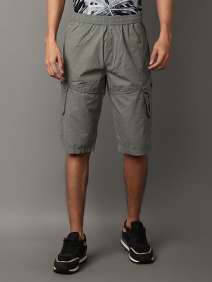 V-MART Solid Men Green Regular Shorts