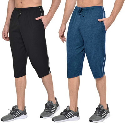 Stylcozy Solid Men Three Fourths