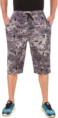 UZARUS Printed Men Three Fourths