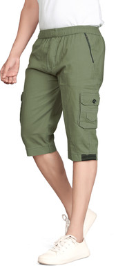 VRAJGLOBLE Solid, Embellished Men Three Fourths
