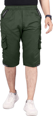 TJB Trends Solid Men Three Fourths
