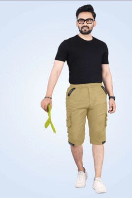 Ethnic Trove Solid Men Three Fourths