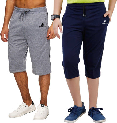 Diwazzo Striped Men Three Fourths