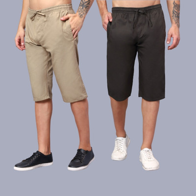HAUWER Solid Men Three Fourths