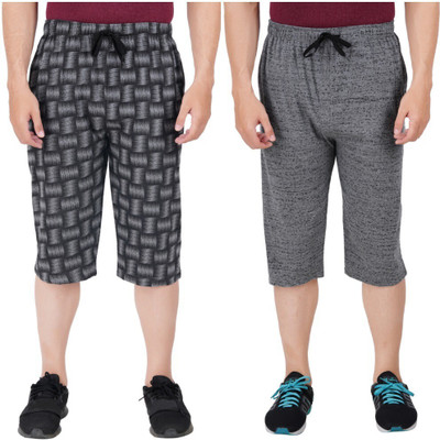 FEEL TRACK Printed Men Three Fourths