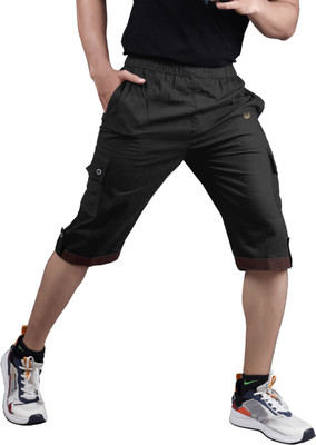 RAXAENTERPRISE Solid Men Three Fourths