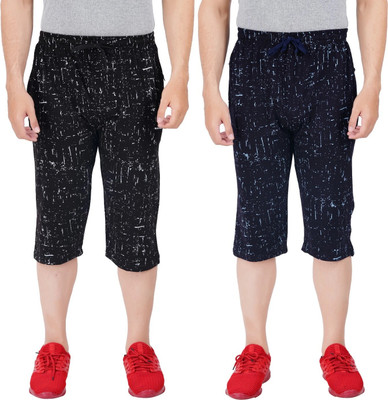 FEEL TRACK Printed Men Three Fourths