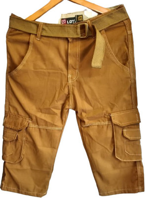 Tripta Self Design Men Three Fourths