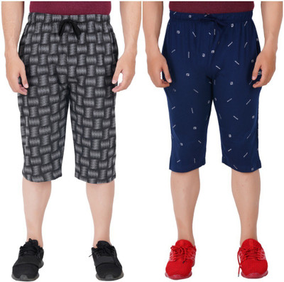 FEEL TRACK Printed Men Three Fourths