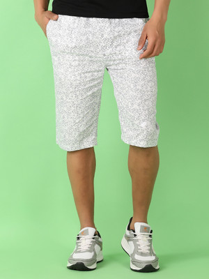 V-MART Printed Men White Casual Shorts