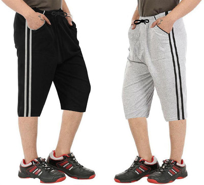 RoyalTex Solid Men Three Fourths