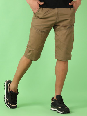 V-MART Solid Men Three Fourths