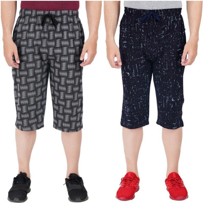 FEEL TRACK Printed Men Three Fourths