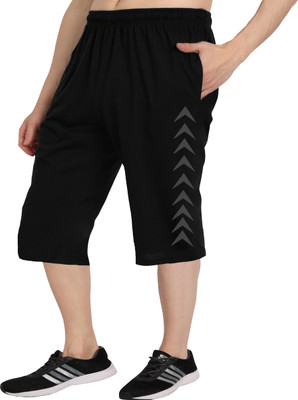 West Gate Clothing Solid, Printed Men Three Fourths